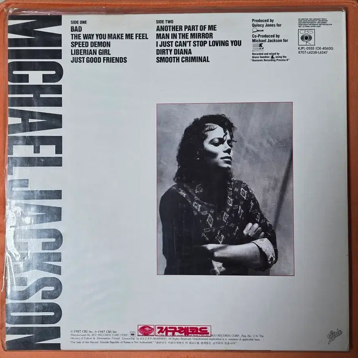 [BUNJANG] Michael Jackson Bad LP First Press Mint Condition / (LP)마이클잭슨 bad 엘피 초반 민트급.