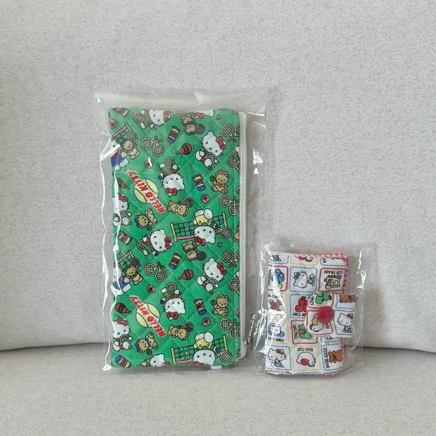 [BUNJANG] Jjaengyi Handmade Kitty Pen Pouch Card Wallet Bundle Set / 일괄) 쟁잉 키티 펜파우치 카드지갑