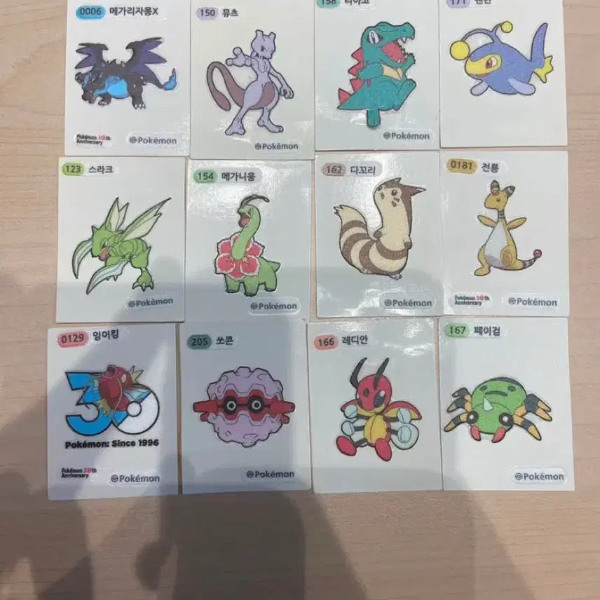 [BUNJANG] Pokemon Stickers Bundle Set / 포켓몬스터 띠부실 일괄 판매