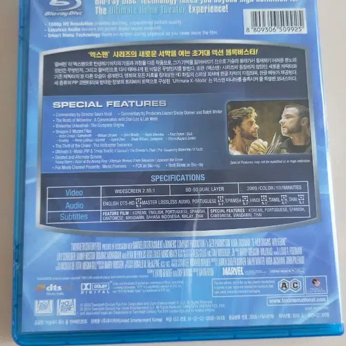[BUNJANG] X-Men Origins: Wolverine (Blu-ray) / [BD](블루레이) 액션외국영화 "엑스맨 탄생:울버린" 판매합니다.