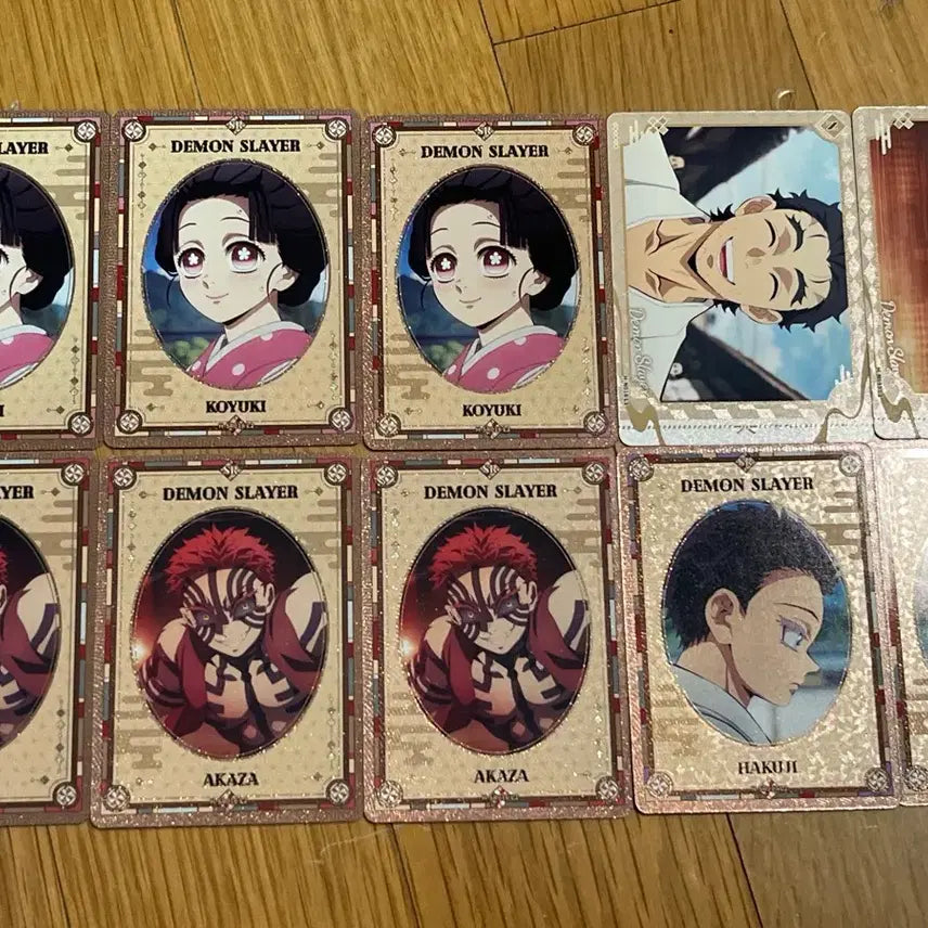 [BUNJANG] Demon Slayer Hakuji Koyuki Akaza Paper Card Bundle Set / 귀칼 하쿠지 코유키 아카자 지류 카드 일괄