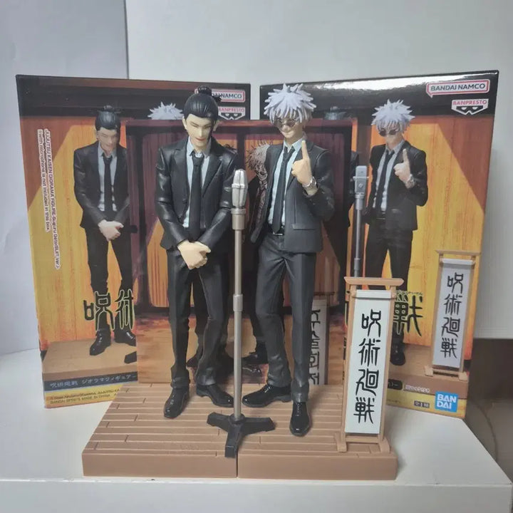 [BUNJANG] Jujutsu Kaisen Hara Hon Suit Gojo Satoru &amp; Geto Suguru Figure Bundle Set + Special Clear Postcard / 일괄) 주술회전 하라혼 정장 고죠 게토 피규어 + 특전 클리어엽서