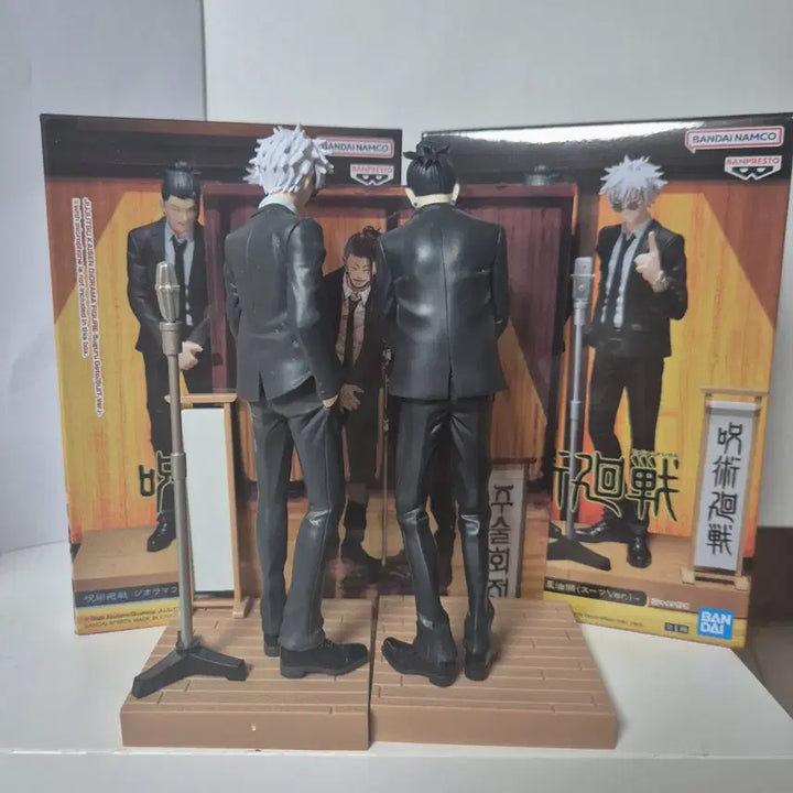[BUNJANG] Jujutsu Kaisen Hara Hon Suit Gojo Satoru &amp; Geto Suguru Figure Bundle Set + Special Clear Postcard / 일괄) 주술회전 하라혼 정장 고죠 게토 피규어 + 특전 클리어엽서