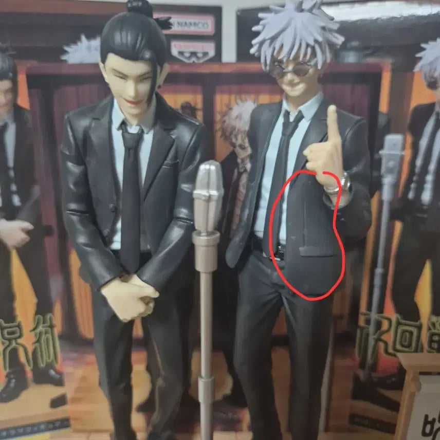 [BUNJANG] Jujutsu Kaisen Hara Hon Suit Gojo Satoru &amp; Geto Suguru Figure Bundle Set + Special Clear Postcard / 일괄) 주술회전 하라혼 정장 고죠 게토 피규어 + 특전 클리어엽서