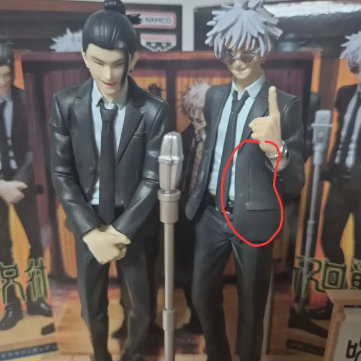 [BUNJANG] Jujutsu Kaisen Hara Hon Suit Gojo Satoru &amp; Geto Suguru Figure Bundle Set + Special Clear Postcard / 일괄) 주술회전 하라혼 정장 고죠 게토 피규어 + 특전 클리어엽서