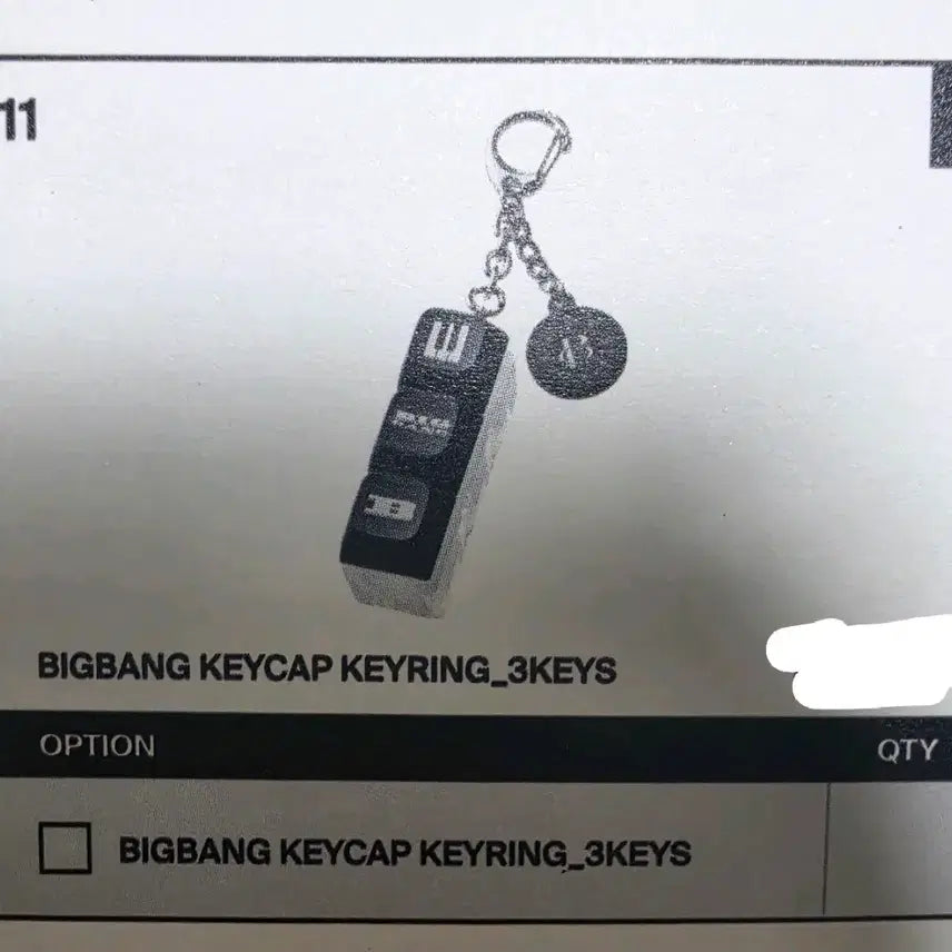 [BUNJANG] Big Bang Keycap Keychain / 빅뱅 키캡 키링