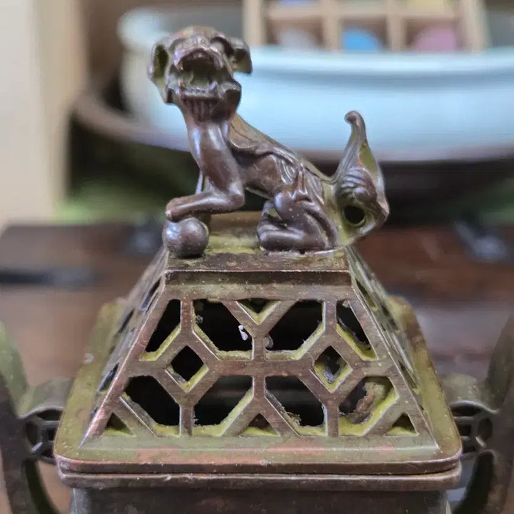 [BUNJANG] Antique Bronze Haetae Censer / 고풍스러운 멋이 느껴지는 동 해태 향로