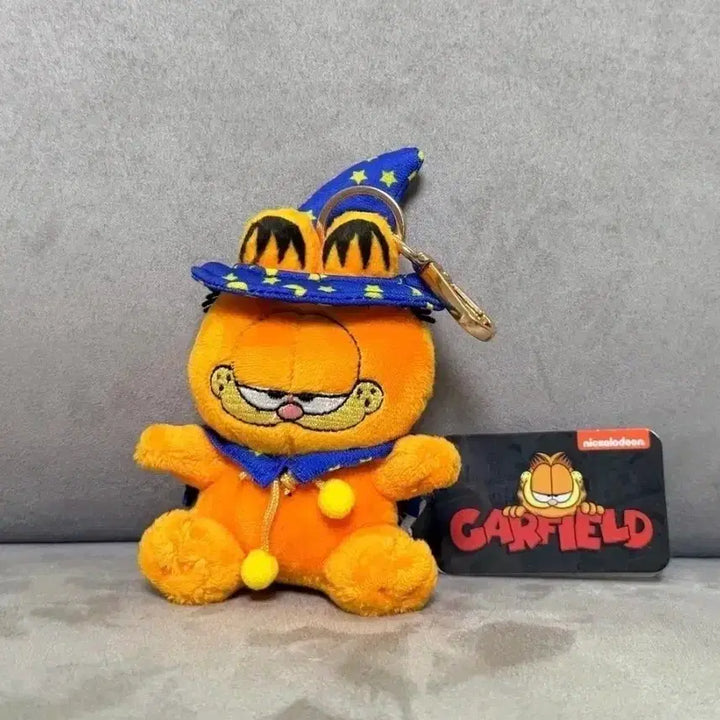 [BUNJANG] Official Garfield Wizard Sitting 9cm Keychain Plush / 정품 가필드 마법사 시팅 9cm 키링 인형