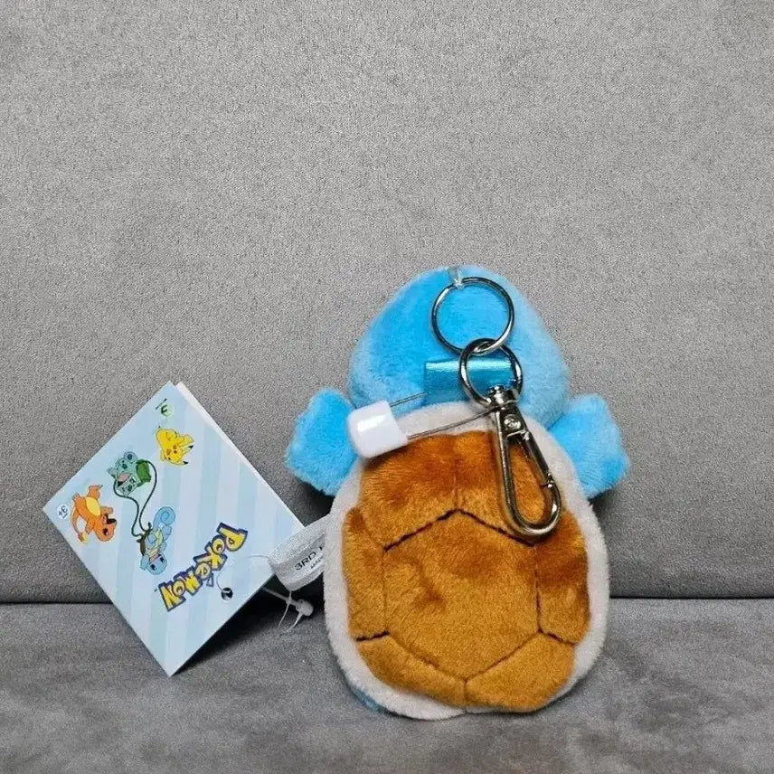 [BUNJANG] Official Pokémon Squirtle Keyring Plush / 정품 포켓몬스터 와펜 꼬부기 키링 인형