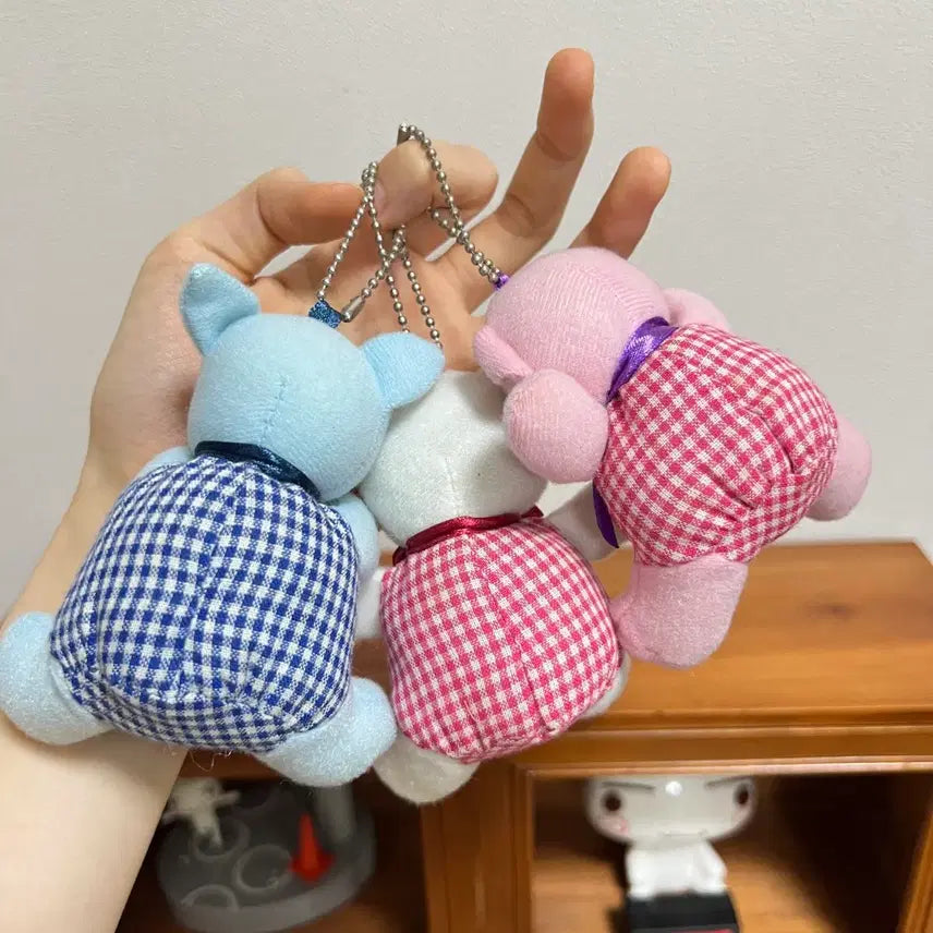 [BUNJANG] Vintage Animal Charm Set - Cat, Pig, Dog / [세트]빈티지 동물 인형 키링 고양이 돼지 강아지