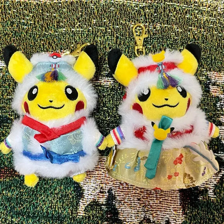 [BUNJANG] Pokemon Kimono Pikachu Mascot 2 Types / 포켓몬 한복 피카츄 마스코트 2종