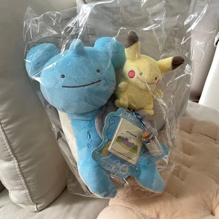 [BUNJANG] Jamsil Metamon Lapras Pikachu Plush Toy (Sealed) / 잠실 변신메타몽 라프라스 피카츄 봉제인형 미개봉 새상품