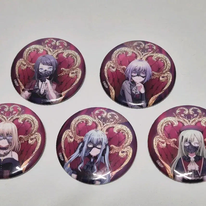 [BUNJANG] BanG Dream! Abe Musica 5-Piece Can Badge Set / 뱅드림 아베 무지카 캔뱃지 5종 세트