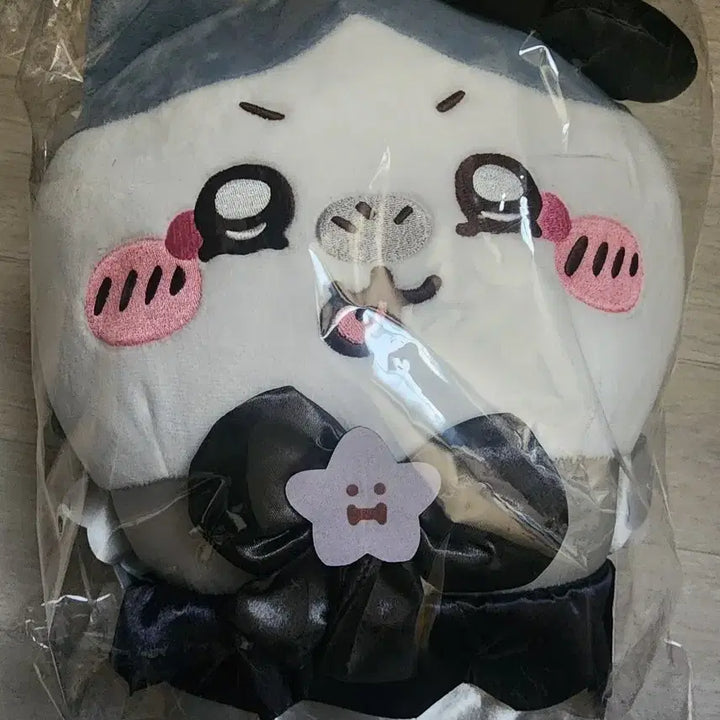 [BUNJANG] Monchichi Hachware Darken BIG Plush / (정품) 먼작귀 하치와레 흑화 BIG 인형