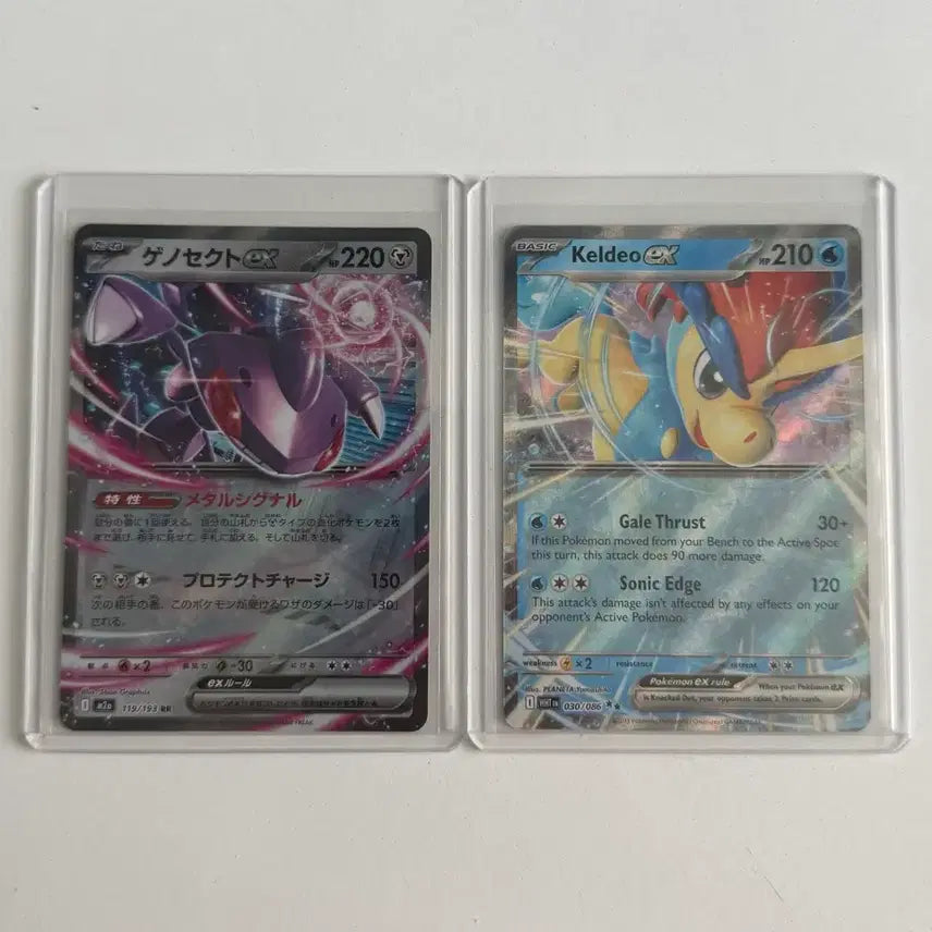 [BUNJANG] Pokemon Karrablast &amp; Keldeo (Japanese, North American Versions) / 포켓몬카드 케노세크트+케르디오 (일판, 북미판)