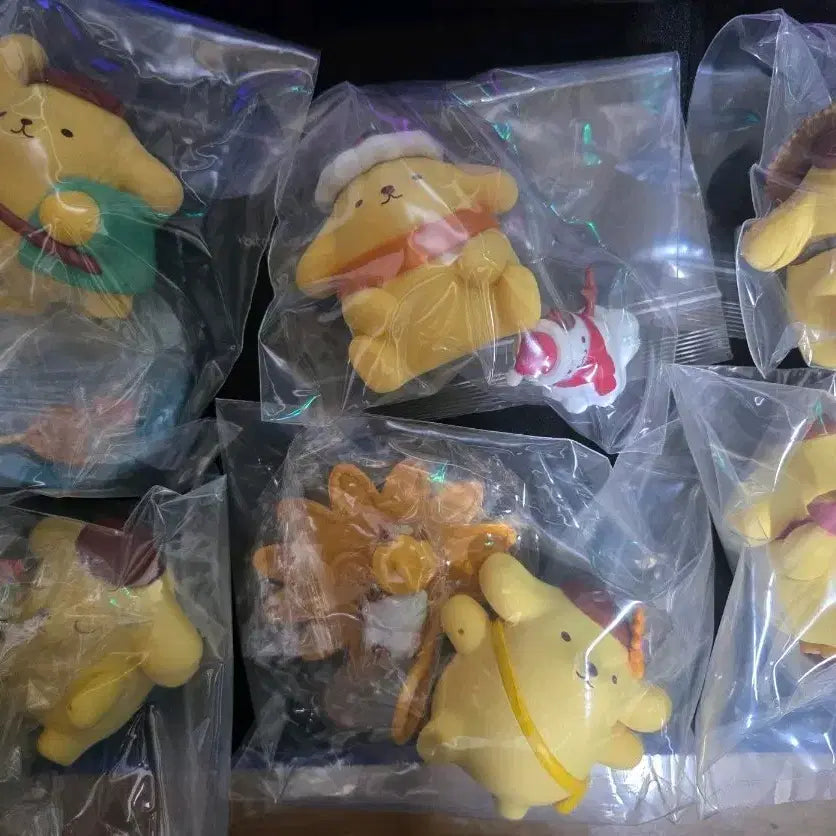 [BUNJANG] Pompompurin Four Seasons Fairy Tale Figure Set (6 Types) / [판매] 폼폼푸린 사계절 동화 피규어 6종 일괄
