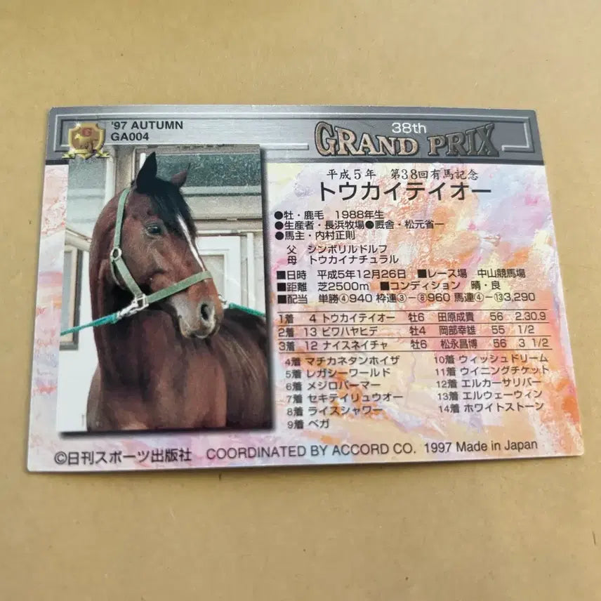 [BUNJANG] Tokai Teio Embossed Box Card / 토카이테이오 원본마 엠보스박 카드