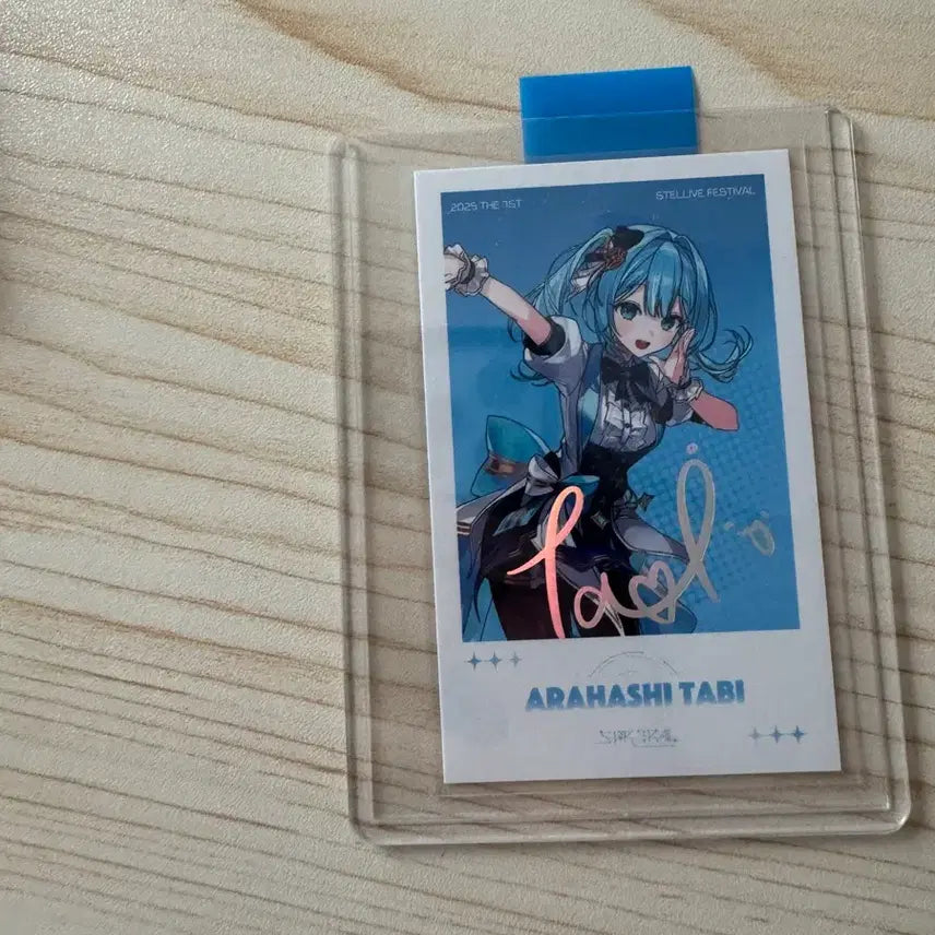 [BUNJANG] Stellive Arashi Tabi Signed Cheki / 스텔라이브 아라하시 타비 싸인 체키
