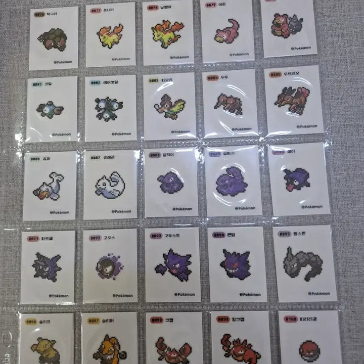 [BUNJANG] Pokemon Pixel Stickers 151 Full Set Individual Sale / 포켓몬 픽셀 띠부씰 151증 전종 개별판매합니다 (2/2)