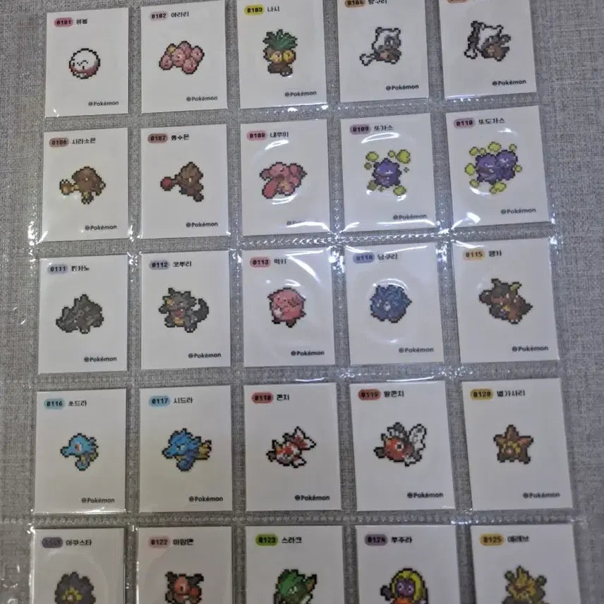 [BUNJANG] Pokemon Pixel Stickers 151 Full Set Individual Sale / 포켓몬 픽셀 띠부씰 151증 전종 개별판매합니다 (2/2)