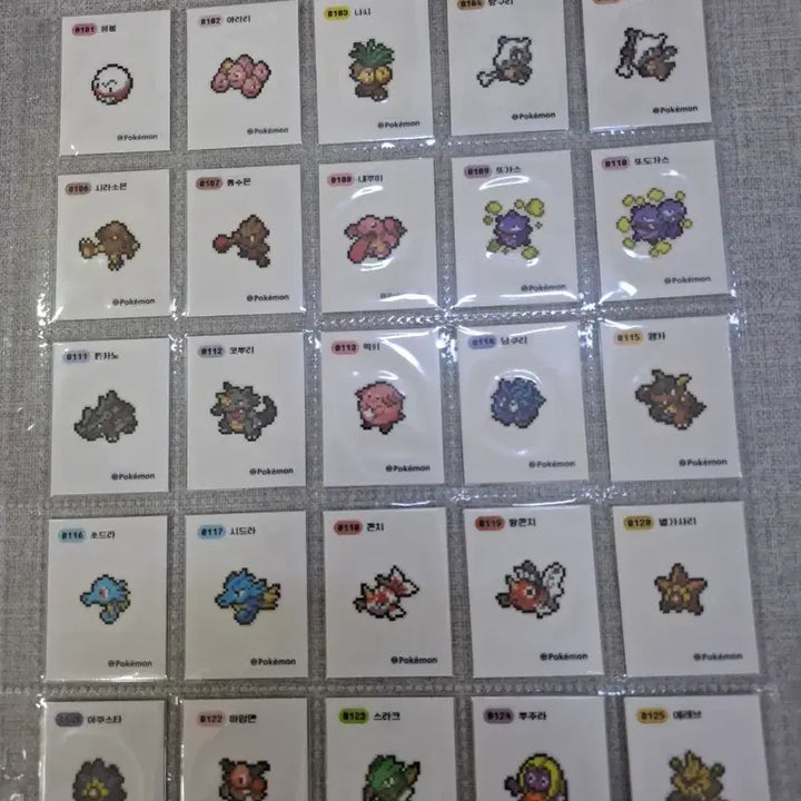 [BUNJANG] Pokemon Pixel Stickers 151 Full Set Individual Sale / 포켓몬 픽셀 띠부씰 151증 전종 개별판매합니다 (2/2)