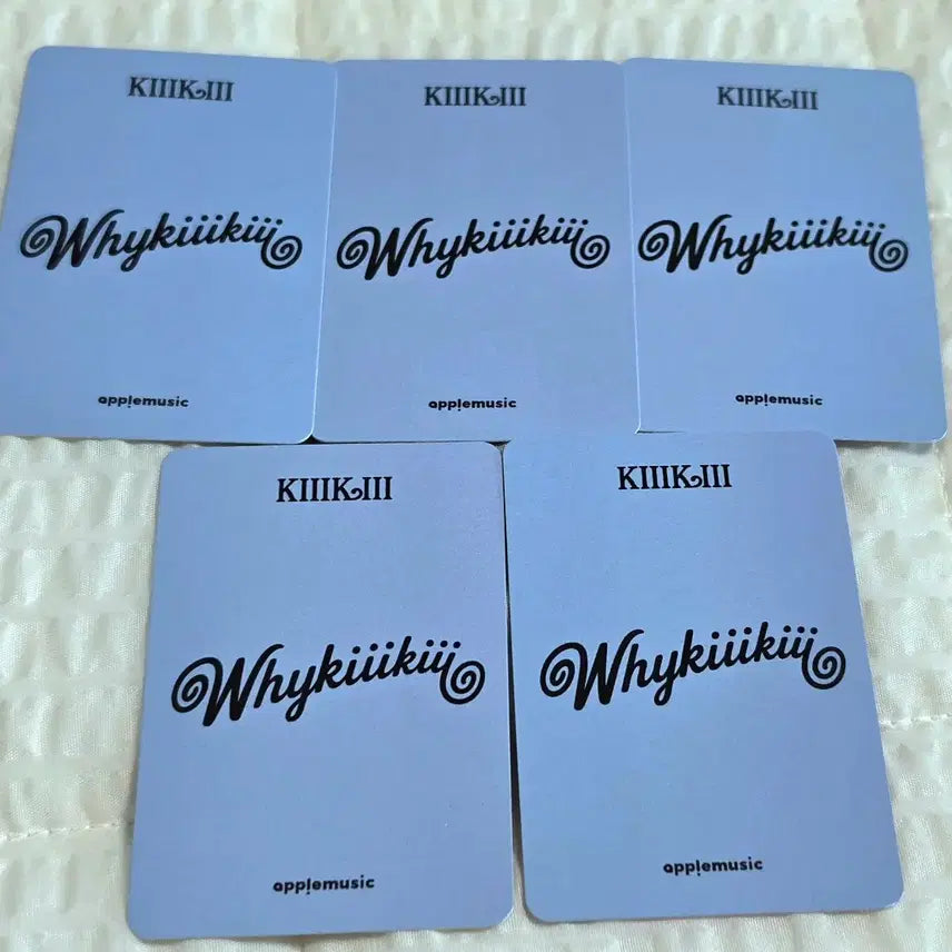 [BUNJANG] WhyKiiiKiii Apple Music Fansign Event POB Unreleased Photocard Set / 키키 WhyKiiiKiii 애플뮤직 팬사인회 특전 미공포 KiiiKiii 미공개 포토카드 세트