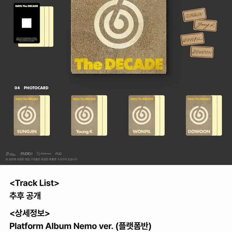 [BUNJANG] DAY6 The DECADE Album Seating Version Set - Seongjin QR Photocard / 데이식스 정규앨범 The DECADE 네모반 QR 성진 세트