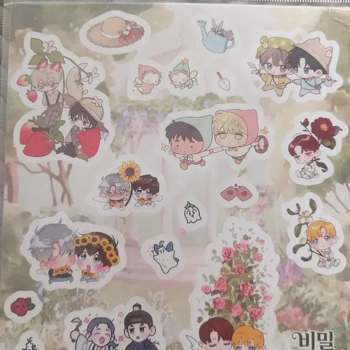 [BUNJANG] Mopeong Secret Garden Invitation Sticker, Gankyeoseo Acrylic Stand / 모펀 비밀정원의 초대 스티커, 간계서 아크릴