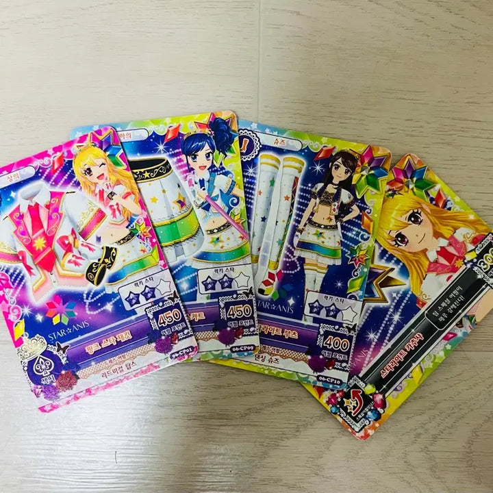 [BUNJANG] Aikatsu! Premium School Look Star Anis Card Bundle Set / 아이엠스타 아이카츠 마린 린 라임 프리미엄 스쿨룩 스타아니스 카드 일괄