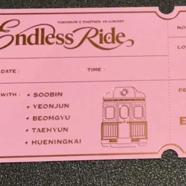[BUNJANG] TXT VR Endless Ride Concert Ticket 4th Week POB / 투바투 txt vr Endless Ride 콘서트 티켓 / 4주차 특전