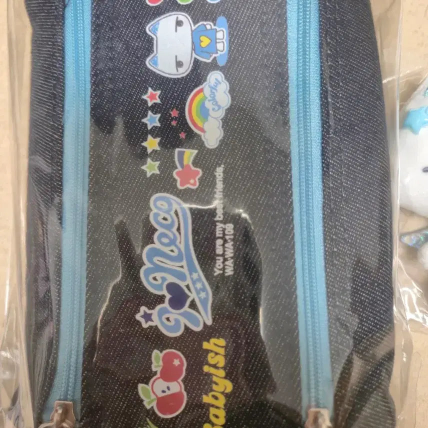[BUNJANG] Wawa109 Aineko Pencil Case Pouch + Aineko Doll Keychain Set / 새상품) 와와109 아이네코 필통 파우치 + 아이네코 인형키링 세트