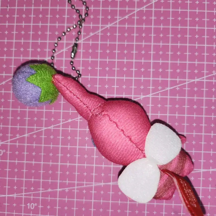 [BUNJANG] Pikmin Pink Winged Doll Keychain / 피크민 핑크날개 인형 키링