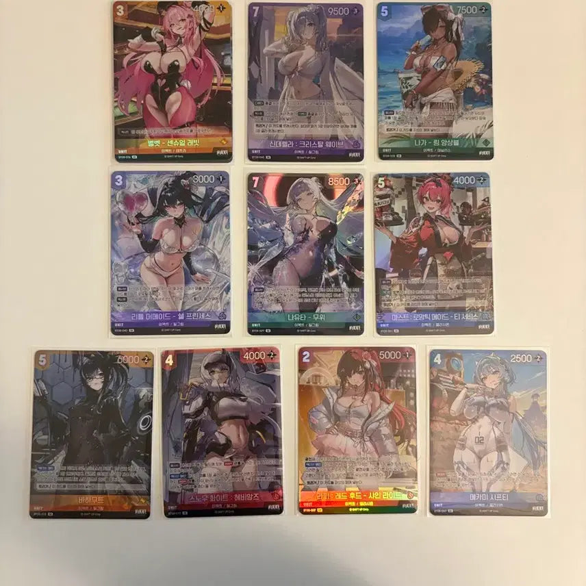 [BUNJANG] Niki Wave To You SR Card Bundle Set (10 types) / 니케 웨이브 투유 SR 카드 일괄 10종