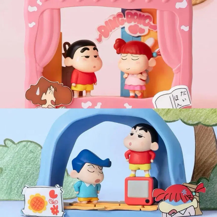 [BUNJANG] Popmart Crayon Shin-chan Theater Series Figure Bundle Set / [택포 2] (세트) 짱구 팝마트 동심 극장 시리즈 피규어 2개 일괄
