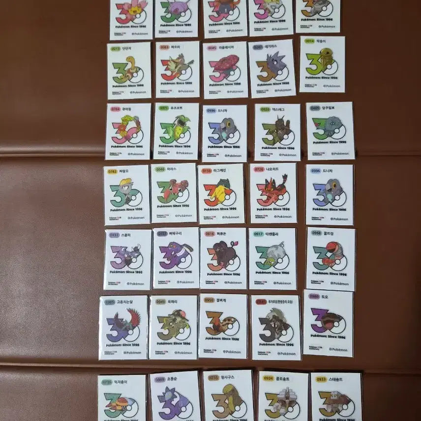[BUNJANG] Pokemon 30th Anniversary Sticker Set / 포켓몬 30주년 띠부씰