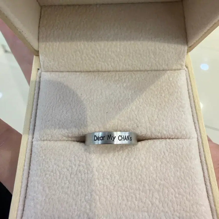 [BUNJANG] Lee Chan Won 14K White Gold Ring / [판매]이찬원찬스커플링(14K) 제작반지