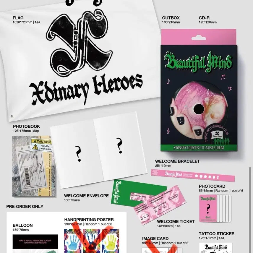 [BUNJANG] Xdinary Heroes XDZ Beautiful Mind Limited Edition Album / 엑스디너리히어로즈 XDZ 뷰티풀 마인드 한정반 앨범