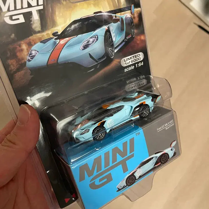 [BUNJANG] Mini GT Ford GT MK1002 Blue 1:64 Scale Limited Edition (Damaged Wing) / 미니지티 포드 GT MK1002 블루 1:64 한정판 윙 부러짐