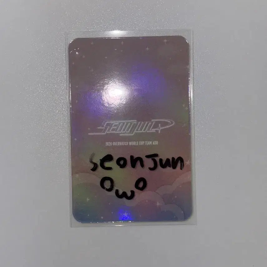 [BUNJANG] OWWC Sunjun Special Photocard / OWWC 옵드컵 선준 스페셜 포토카드