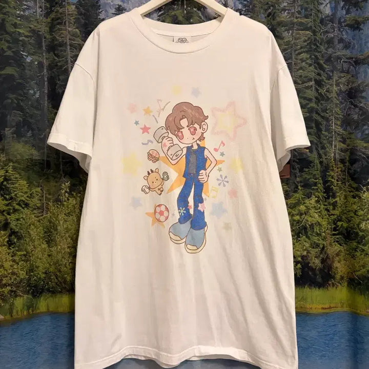 [BUNJANG] RIIZE 2024 Rising Day Final Fancon Official Goods Sungchan Character T-Shirt / 2024 라이즈 팬콘 라이징데이 파이널 오피셜 굿즈 캐릭터 티셔츠 성찬