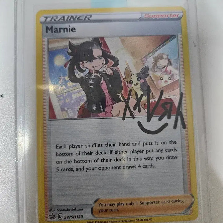 [BUNJANG] Pokemon Card Mari Autographed Card / 포켓몬카드 마리 싸인 카드