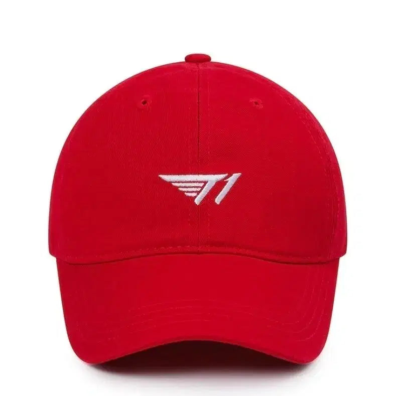[BUNJANG] T1 Red Baseball Cap / T1 모자 볼캡 레드