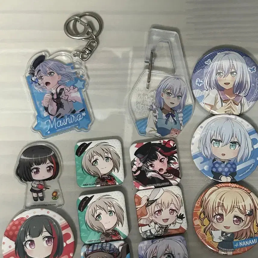 [BUNJANG] BanG Dream! Acrylic Keyring &amp; Badge Set / 뱅드림 아크릴 키링 뱃지