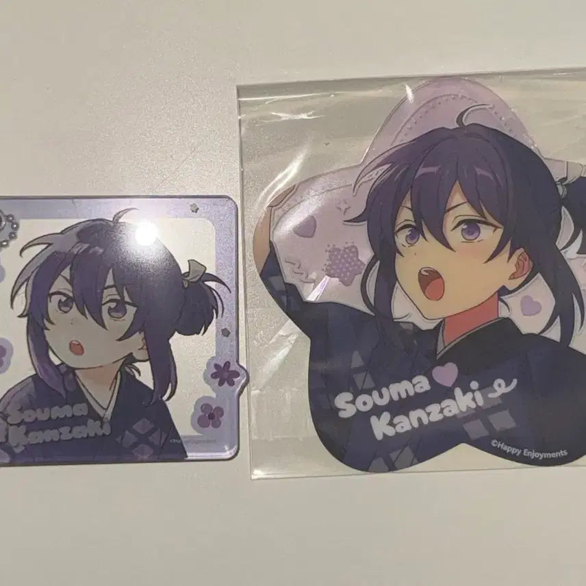 [BUNJANG] Ensemble Stars Kanzaki Soma Chibi Acrylic Keyring &amp; Card Bundle Set / 앙상블 스타즈 동심 팝업 칸자키 소마 치비 아크릴 키링 카드 일괄