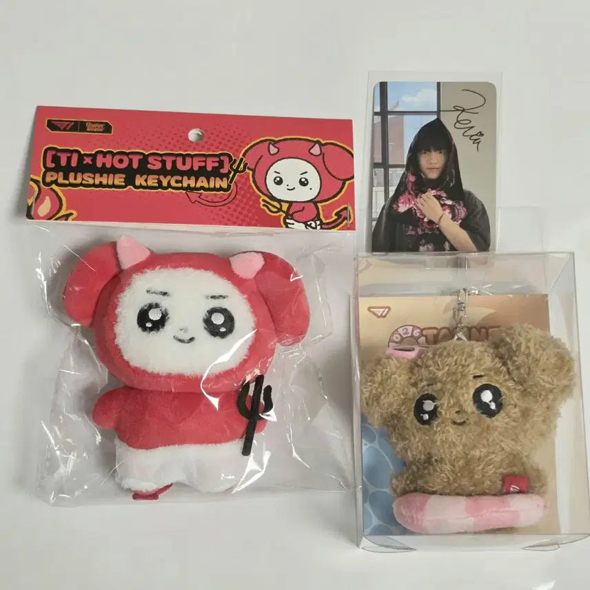 [BUNJANG] T1 Faker Hot Stuff Collaboration Doll and Photocard Bundle / T1 티원 홈그라운드 홈그 hot stuff + 탠프렌즈 인형 + 포카 케리아 keria 판매