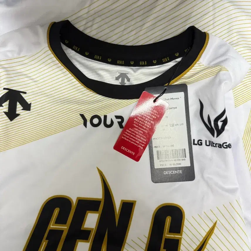 [BUNJANG] Gen.G Worlds Jersey Size 100 / 젠지 월즈 유니폼