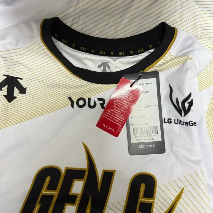 [BUNJANG] Gen.G Worlds Jersey Size 100 / 젠지 월즈 유니폼