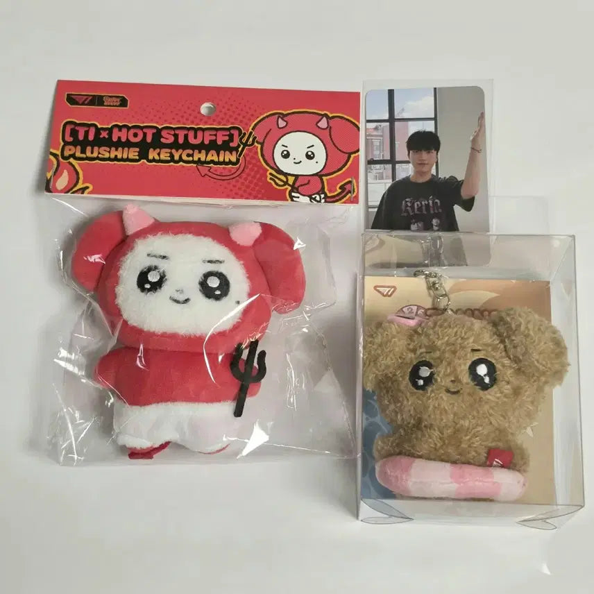 [BUNJANG] T1 Faker Hot Stuff Collaboration Bundle (Doll, Photocard) / T1 티원 홈그라운드 홈그 hot stuff + 탠프렌즈 인형 + 포카 케리아 keria 판매