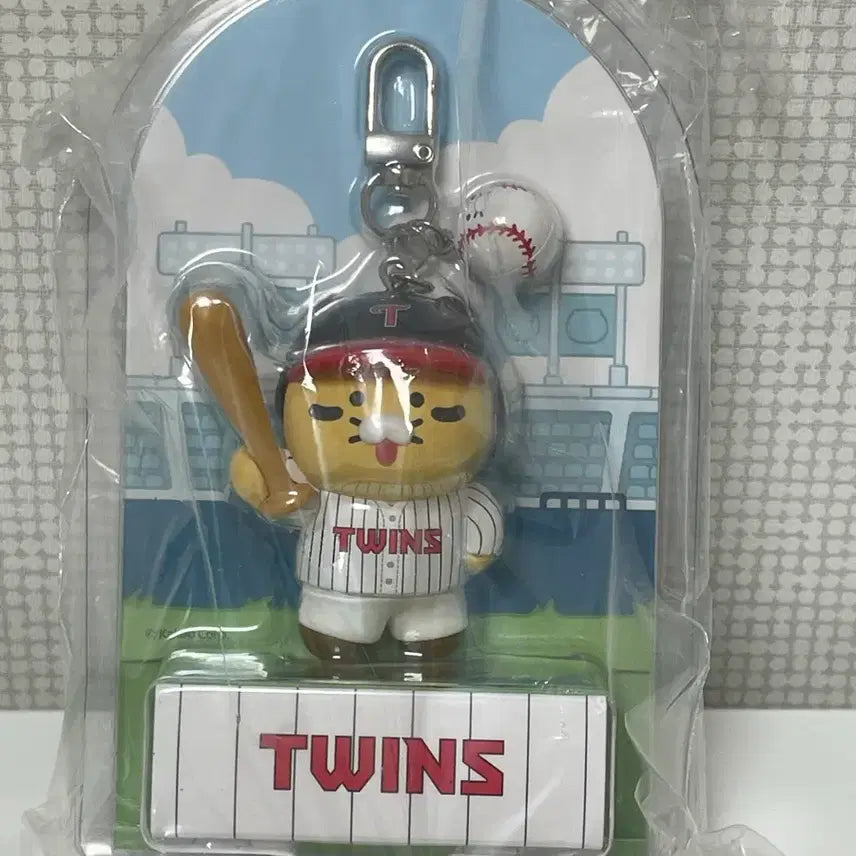 [BUNJANG] Kakao x LG Twins Tanning Figure Keyring / 카카오 LG트윈스 태닝 피규어 키링