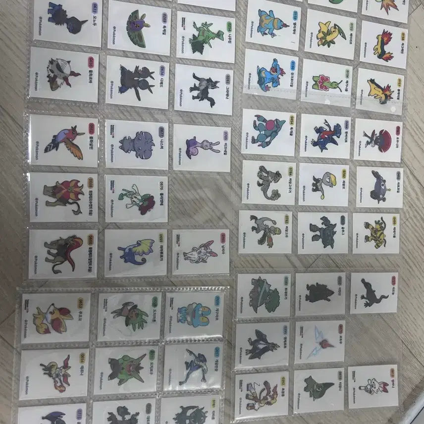 [BUNJANG] Pokemon Stickers / 포켓몬 띠부씰 판매